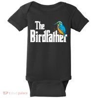 The Birdfather Bird Watching Funny Meme Birder Daddy Baby Bodysuit thumb 0