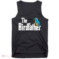 The Birdfather Bird Watching Funny Meme Birder Daddy Tank Top thumb 0