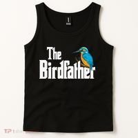The Birdfather Bird Watching Funny Meme Birder Daddy Tank Top thumb 2