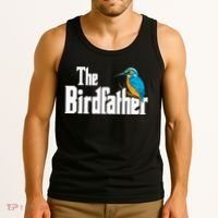 The Birdfather Bird Watching Funny Meme Birder Daddy Tank Top thumb 3