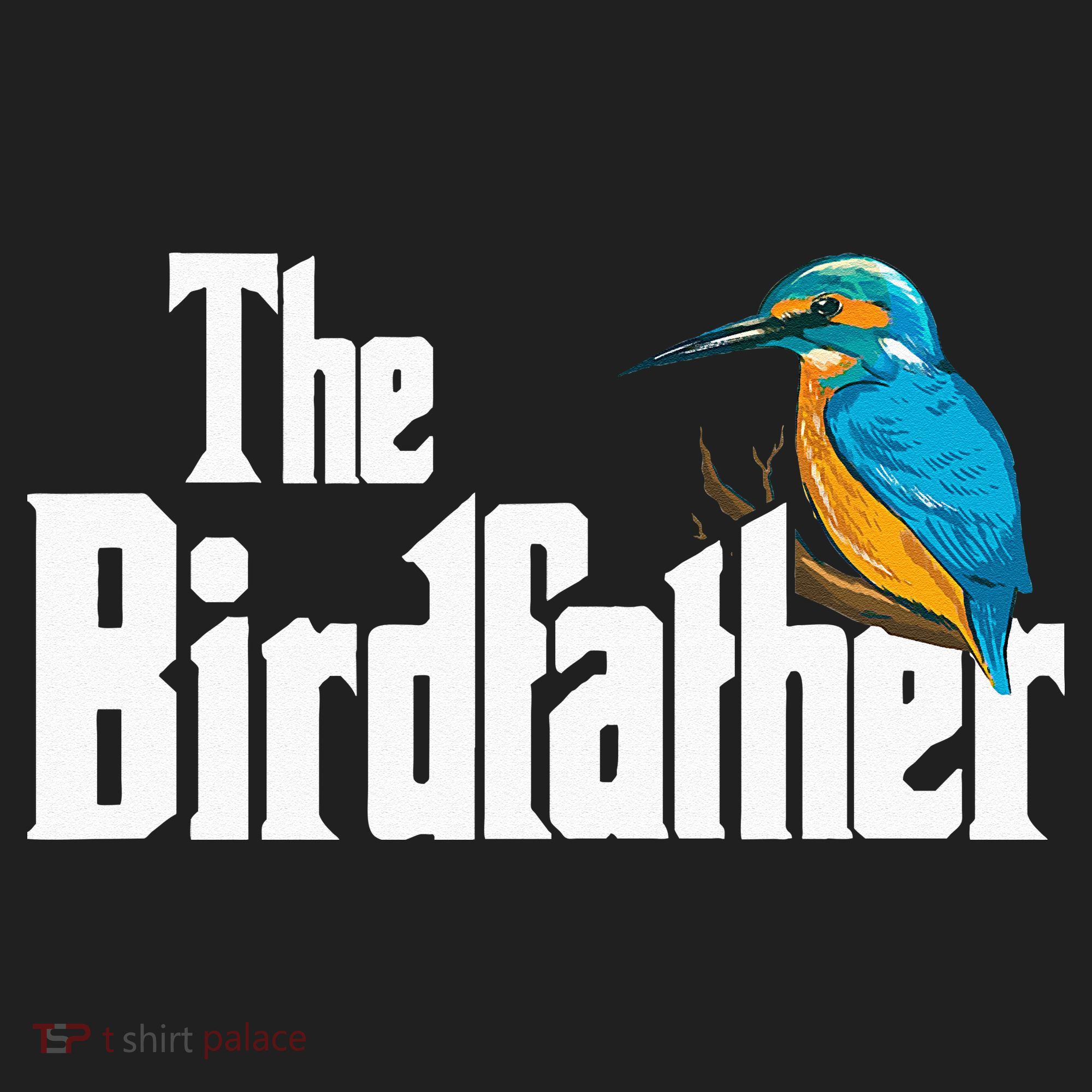 The Birdfather Bird Watching Funny Meme Birder Daddy Golf Towel