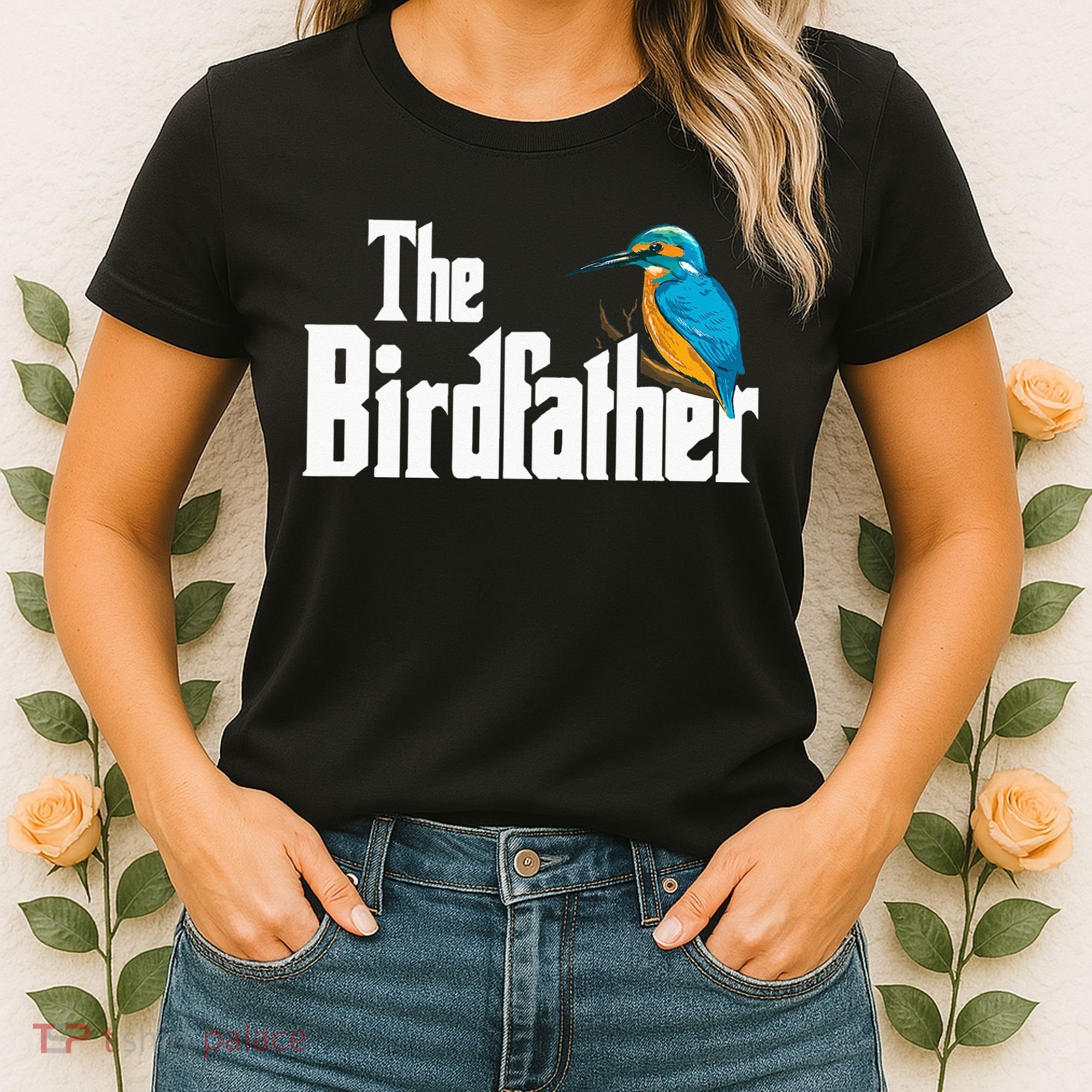 The Birdfather Bird Watching Funny Meme Birder Daddy Women's T-Shirt