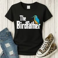 The Birdfather Bird Watching Funny Meme Birder Daddy Women's T-Shirt thumb 3