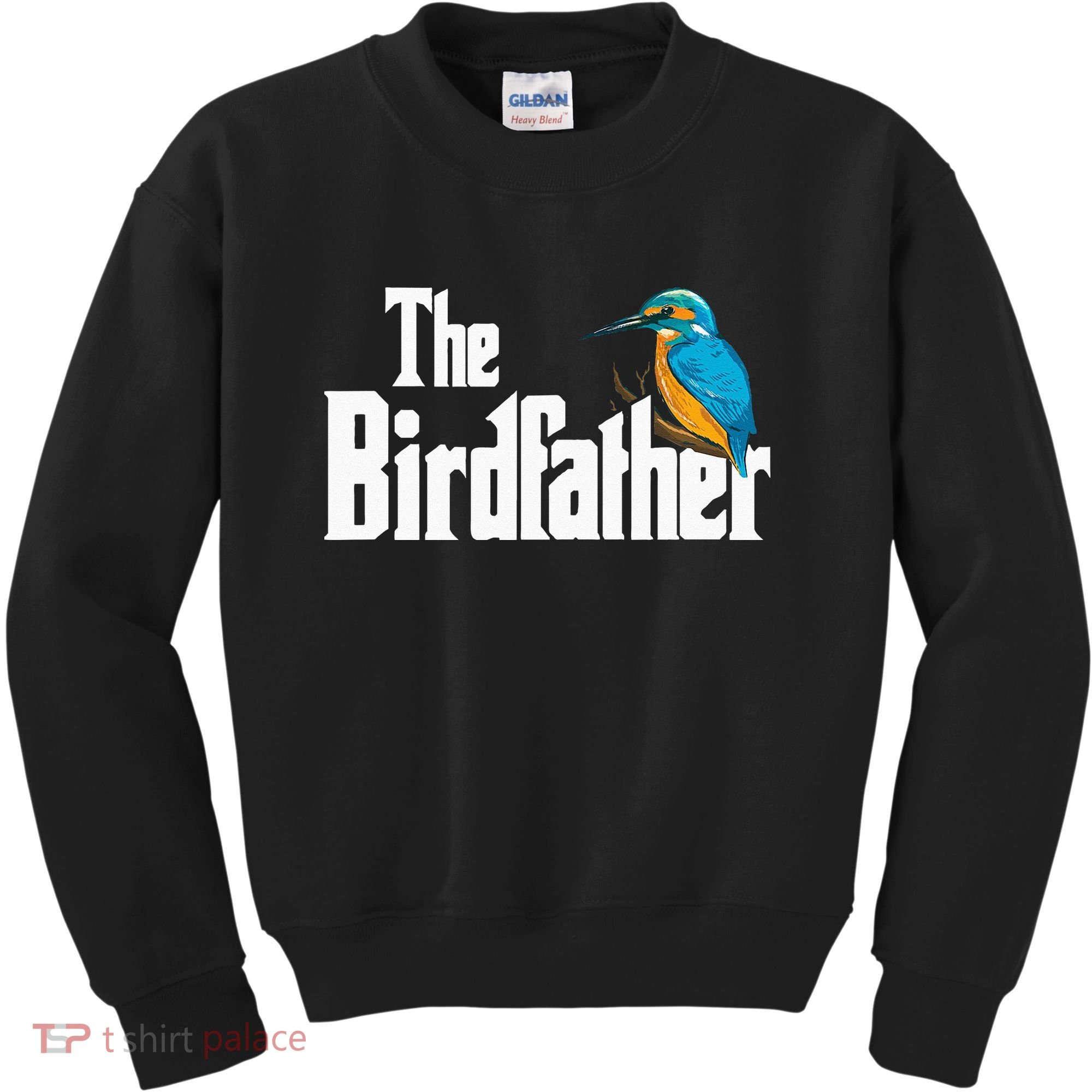 The Birdfather Bird Watching Funny Meme Birder Daddy Kids Sweatshirt