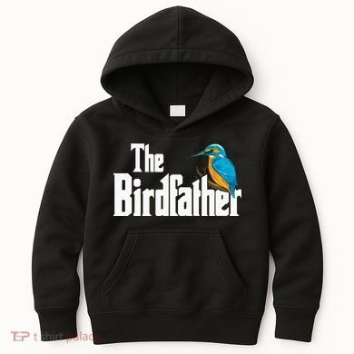 The Birdfather Bird Watching Funny Meme Birder Daddy Kids Hoodie