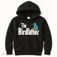 The Birdfather Bird Watching Funny Meme Birder Daddy Kids Hoodie thumb 0
