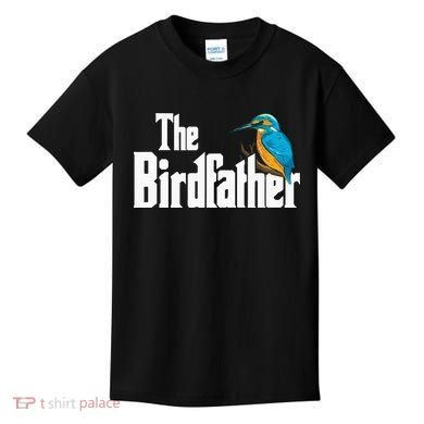 The Birdfather Bird Watching Funny Meme Birder Daddy Kids T-Shirt