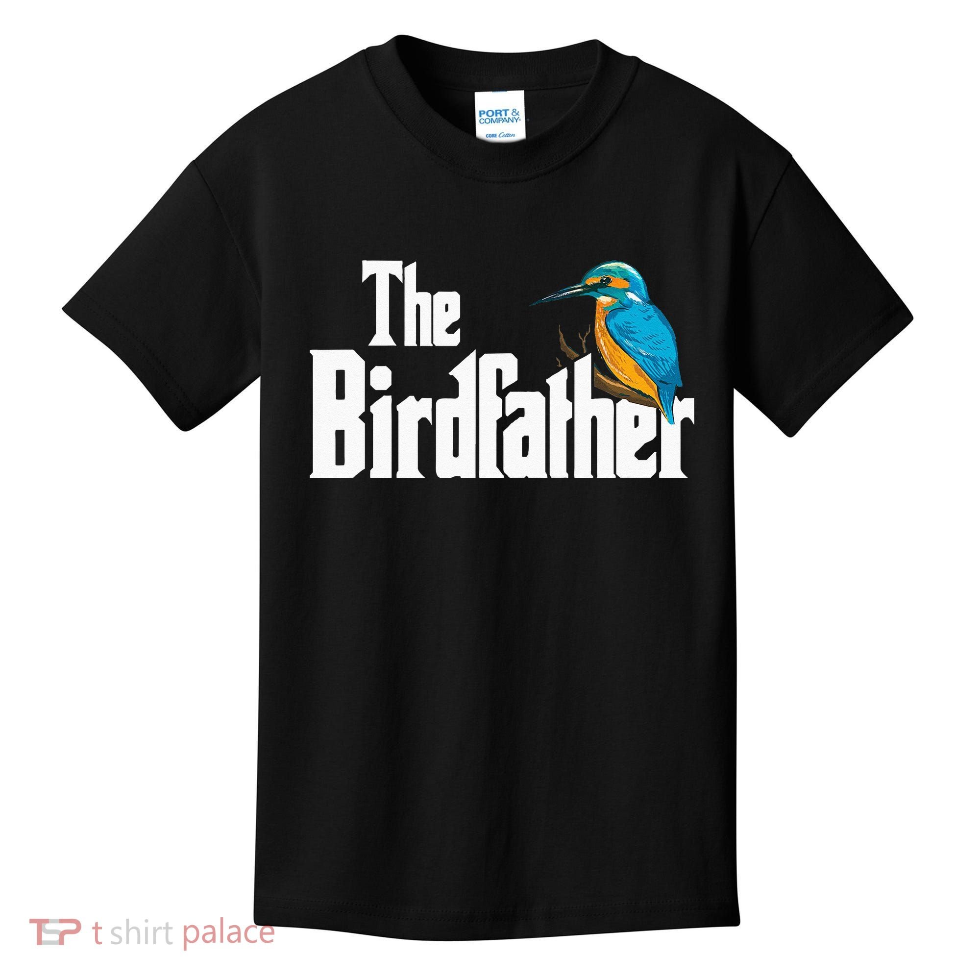 The Birdfather Bird Watching Funny Meme Birder Daddy Kids T-Shirt