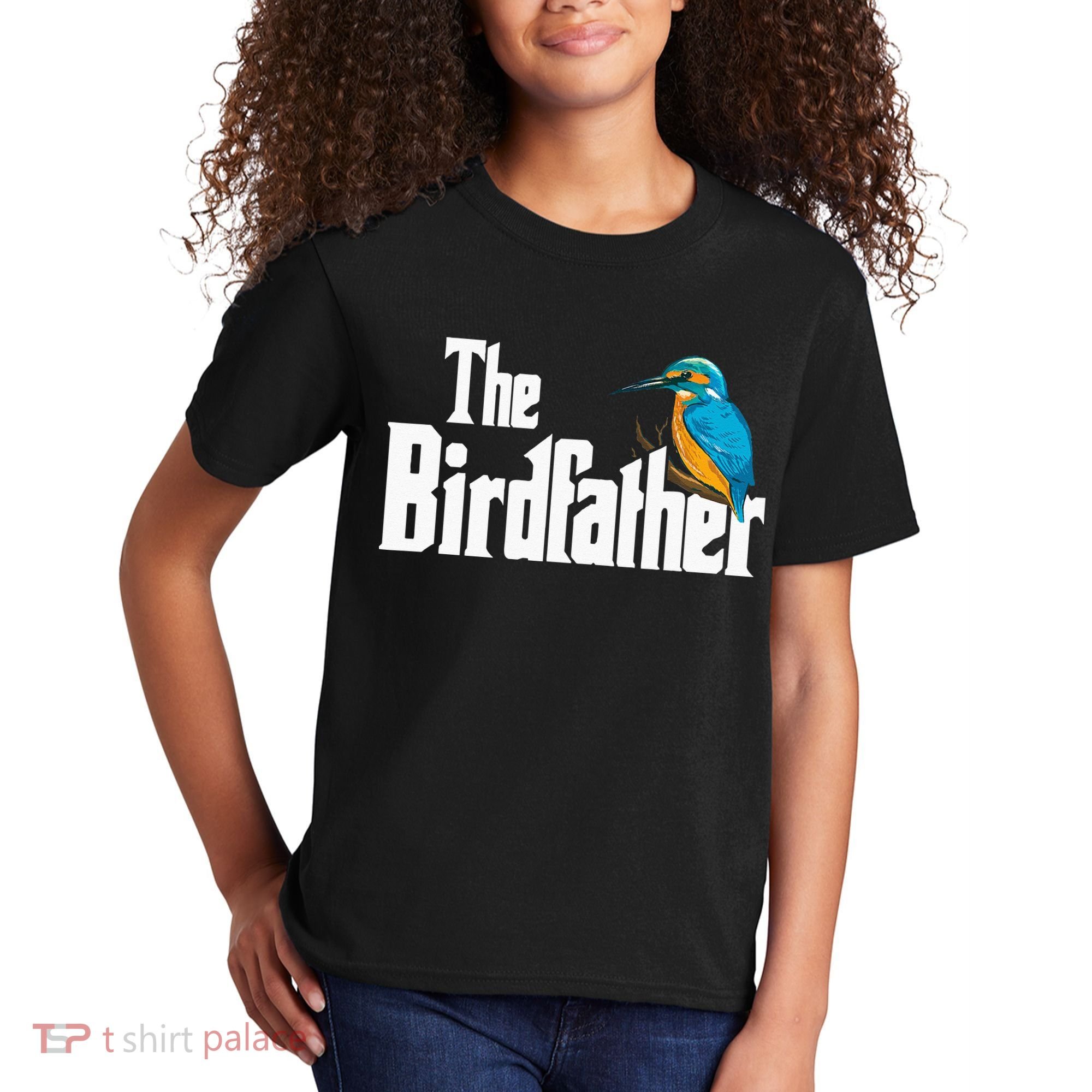 The Birdfather Bird Watching Funny Meme Birder Daddy Kids T-Shirt