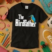 The Birdfather Bird Watching Funny Meme Birder Daddy Kids T-Shirt thumb 3