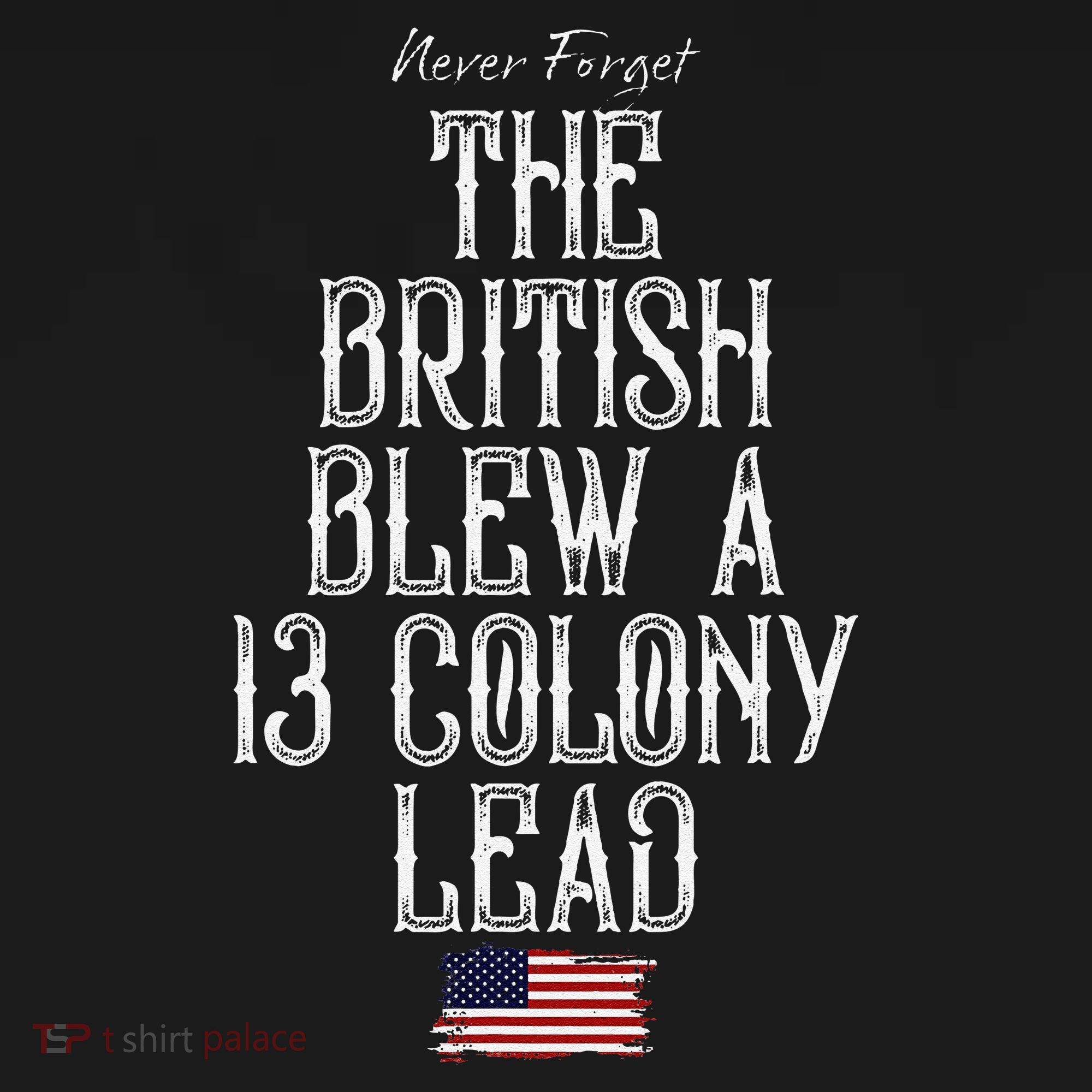 The British Blew A 13 Colony Lead Apron