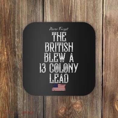 The British Blew A 13 Colony Lead Coaster