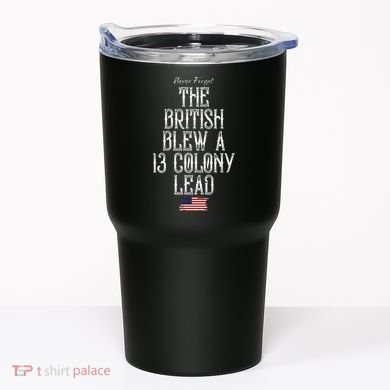 The British Blew A 13 Colony Lead Tumbler