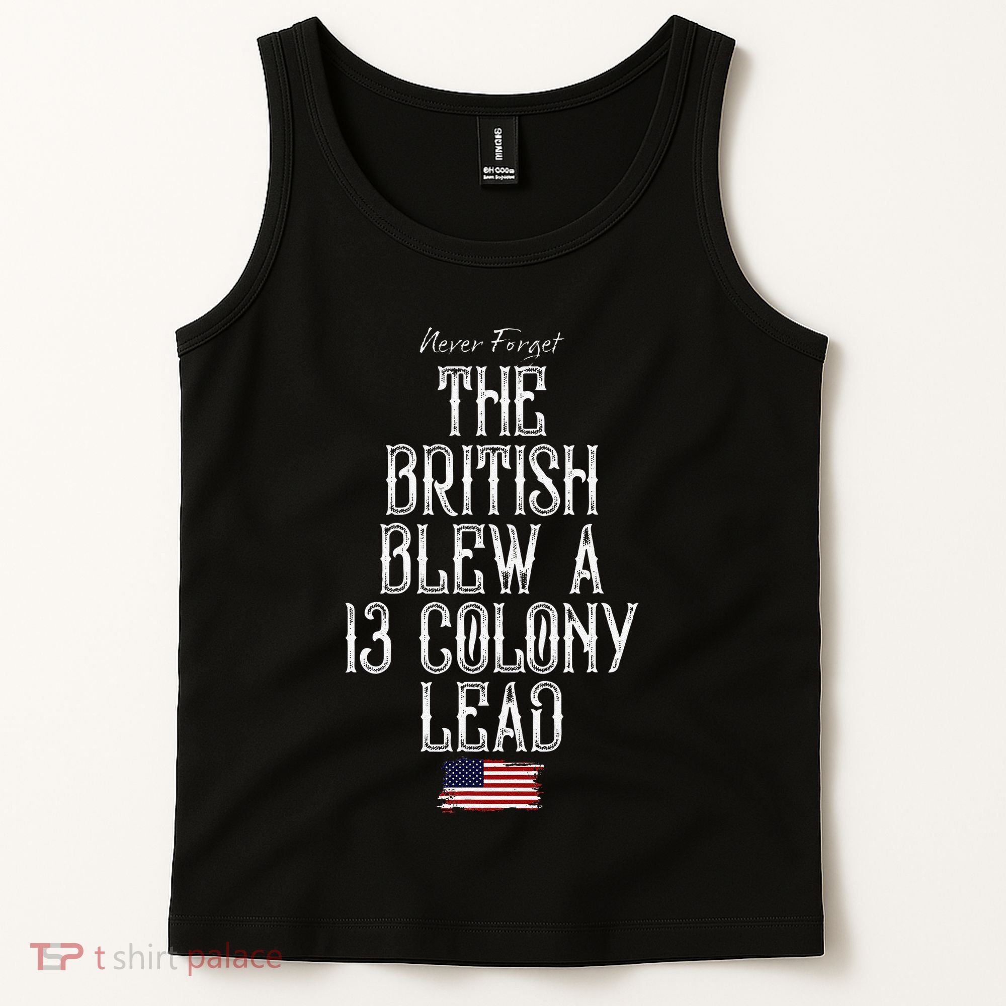 The British Blew A 13 Colony Lead Tank Top
