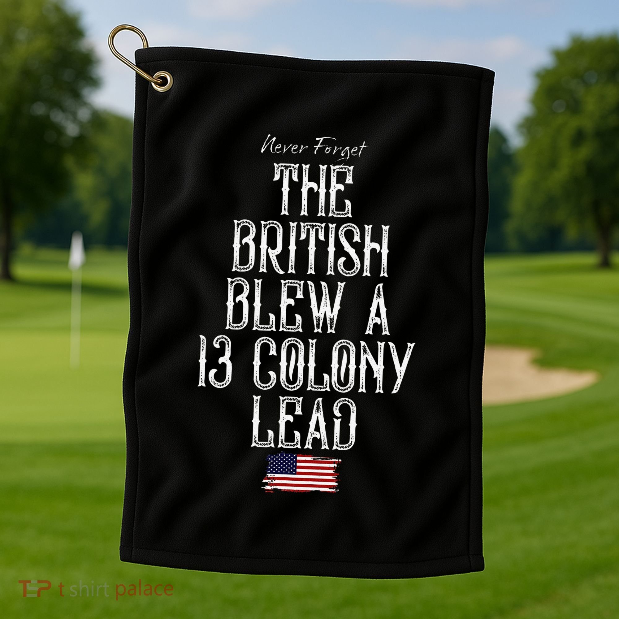 The British Blew A 13 Colony Lead Golf Towel