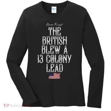 The British Blew A 13 Colony Lead Women's Long Sleeve Shirt