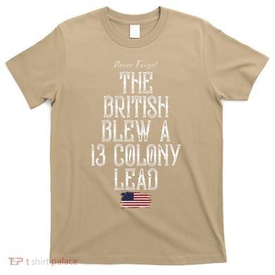 The British Blew A 13 Colony Lead T-Shirt