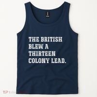 The British Blew A 13 Colony Lead Funny Philadelphia Tank Top thumb 2
