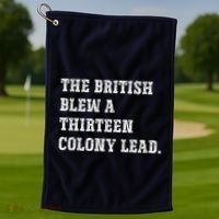The British Blew A 13 Colony Lead Funny Philadelphia Golf Towel thumb 1