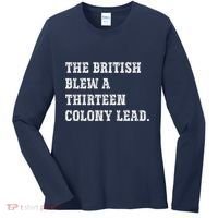 The British Blew A 13 Colony Lead Funny Philadelphia Women's Long Sleeve Shirt thumb 0