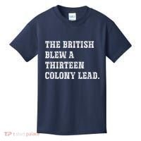 The British Blew A 13 Colony Lead Funny Philadelphia Kids T-Shirt thumb 0