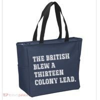 The British Blew A 13 Colony Lead Funny Philadelphia Tote Bag thumb 2