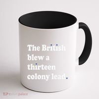 The British Blew A Thirteen Colony Lead Coffee Mug thumb 1