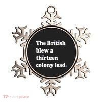 The British Blew A Thirteen Colony Lead Ornament thumb 0