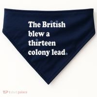 The British Blew A Thirteen Colony Lead USA-Made Doggie Bandana thumb 0