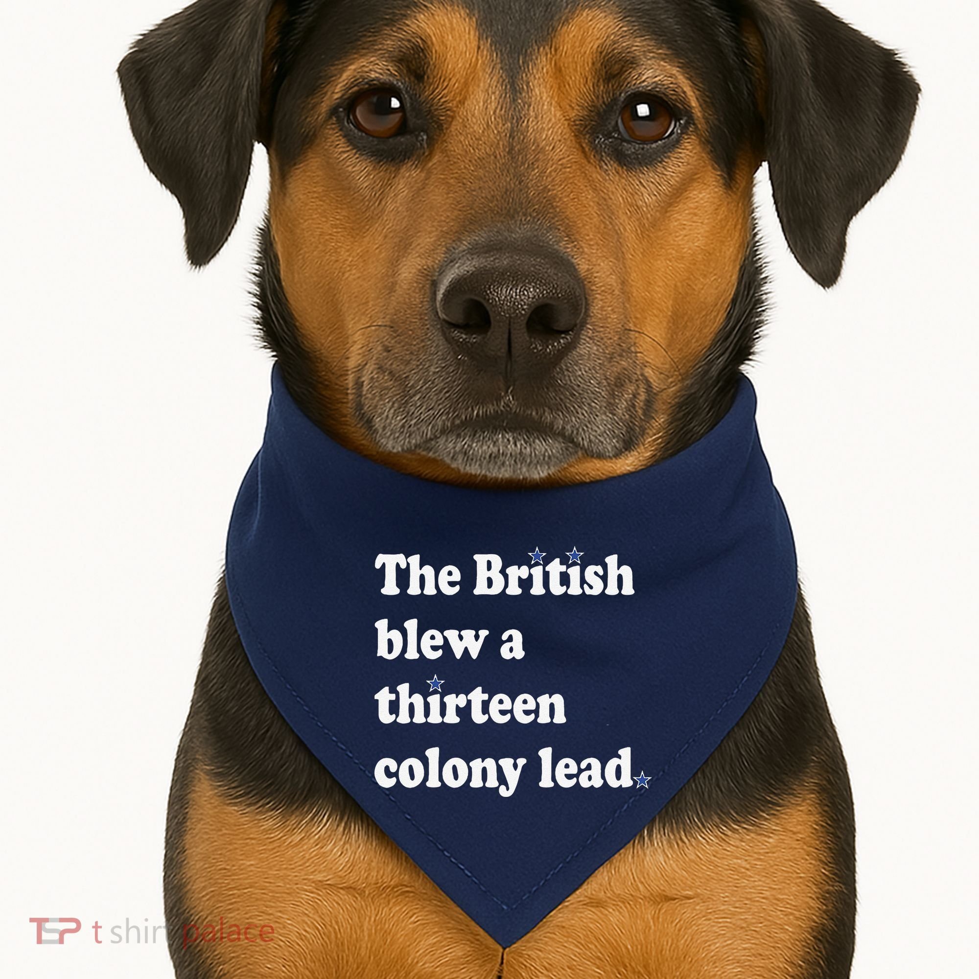 The British Blew A Thirteen Colony Lead USA-Made Doggie Bandana