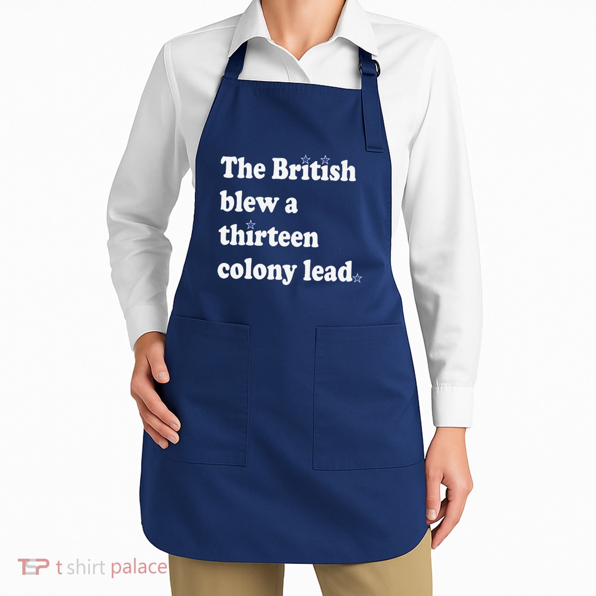 The British Blew A Thirteen Colony Lead Apron
