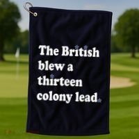 The British Blew A Thirteen Colony Lead Golf Towel thumb 1