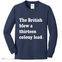 The British Blew A Thirteen Colony Lead Kids Long Sleeve Shirt thumb 0