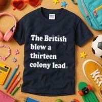 The British Blew A Thirteen Colony Lead Kids T-Shirt thumb 3