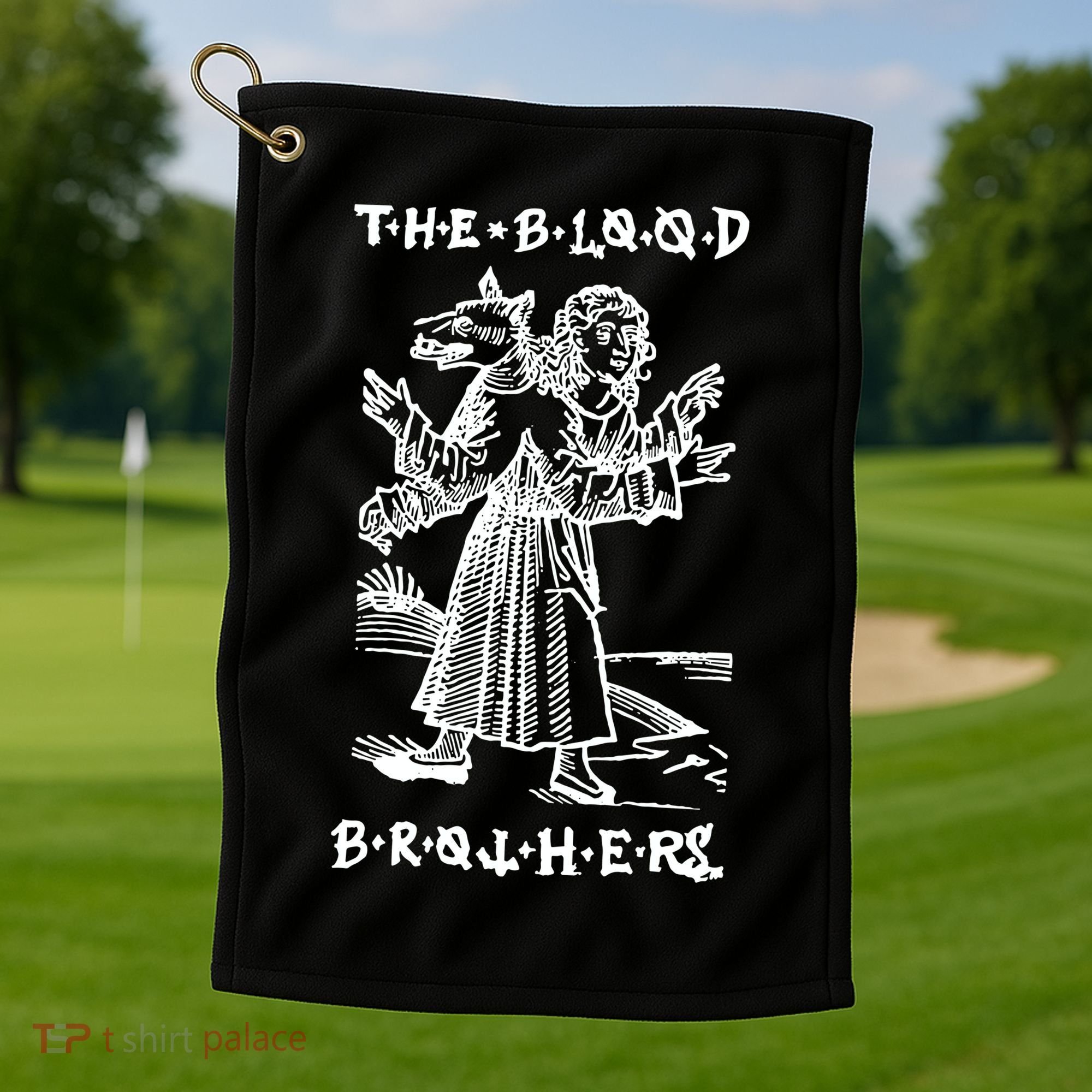 The Blood Brothers Wolf Boy Golf Towel