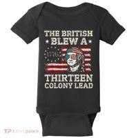 The British Blew A 13 Colony Lead Funny Baby Bodysuit thumb 0
