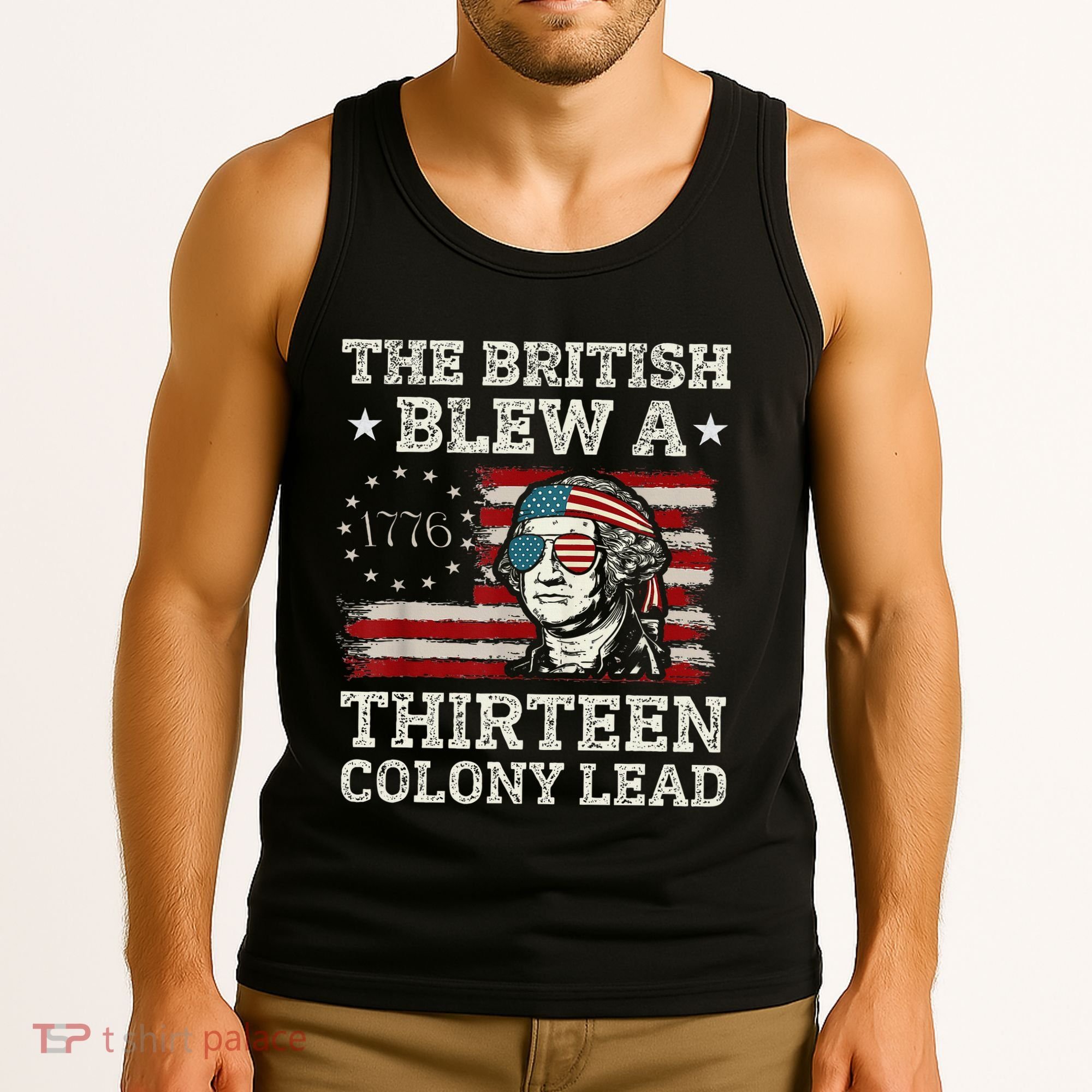 The British Blew A 13 Colony Lead Funny Tank Top