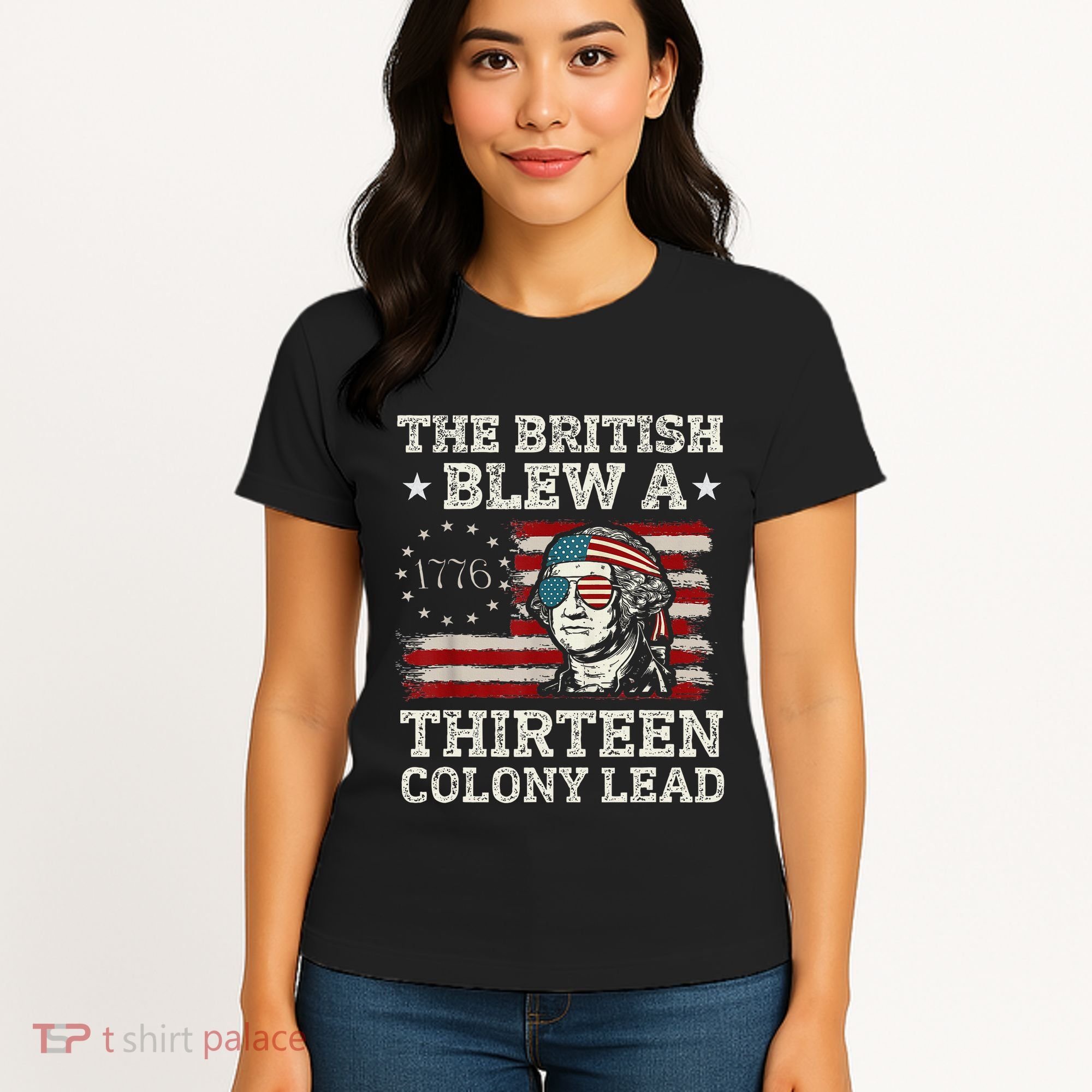 The British Blew A 13 Colony Lead Funny Women's T-Shirt