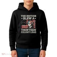 The British Blew A 13 Colony Lead Funny Kids Hoodie thumb 4
