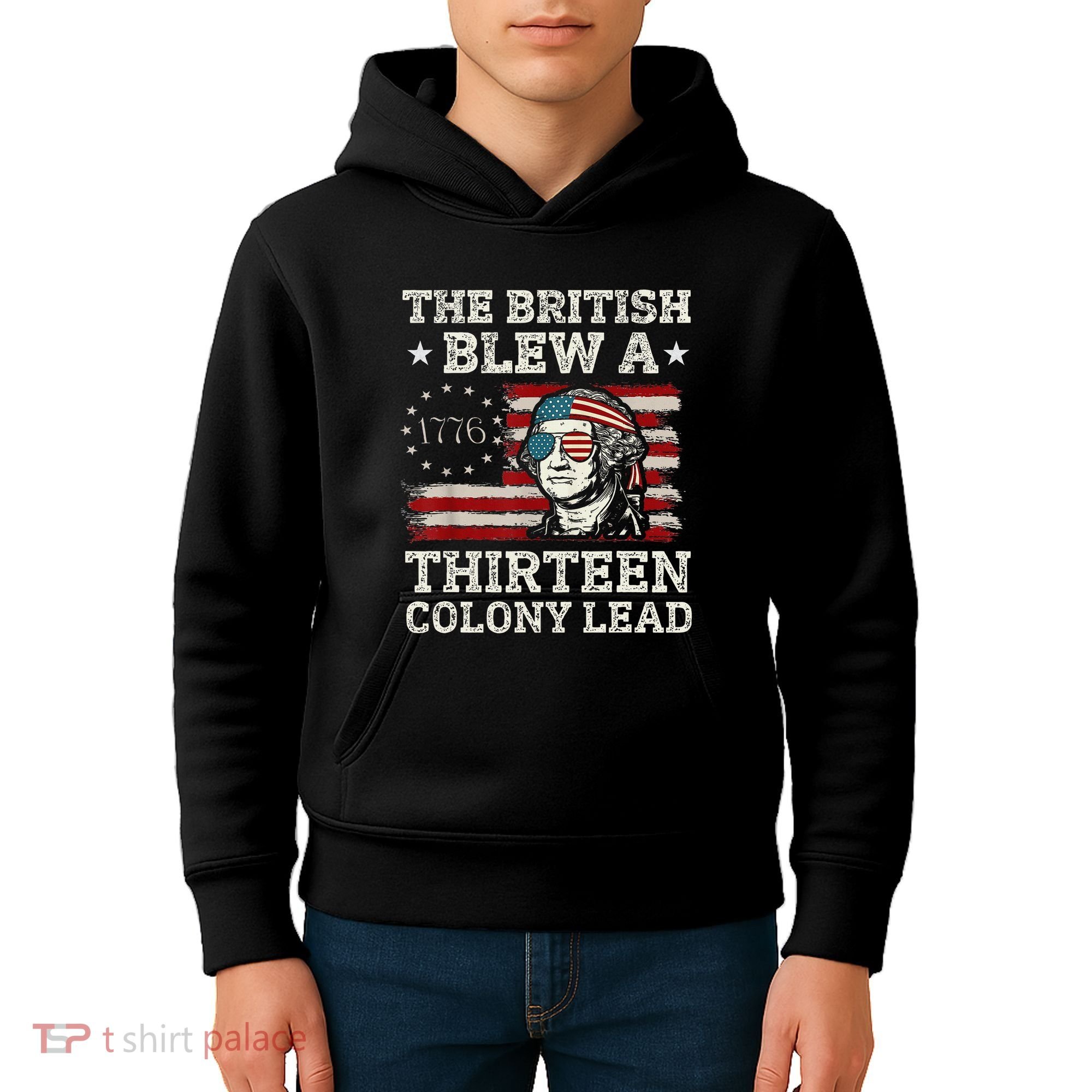 The British Blew A 13 Colony Lead Funny Kids Hoodie
