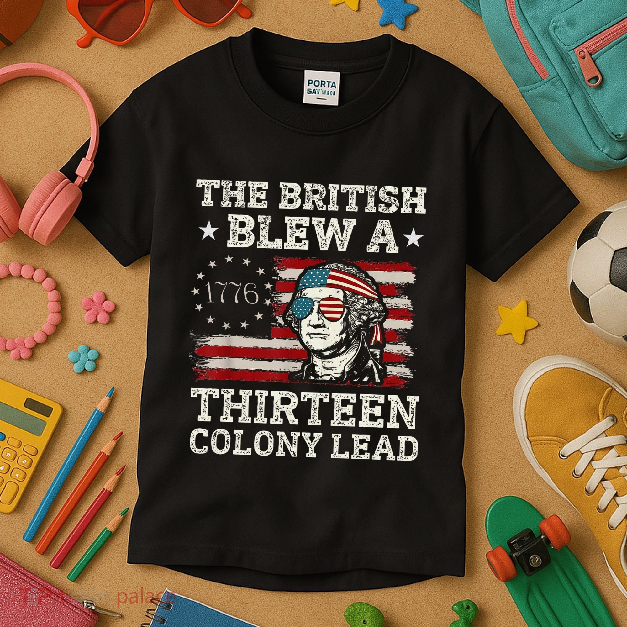 The British Blew A 13 Colony Lead Funny Kids T-Shirt