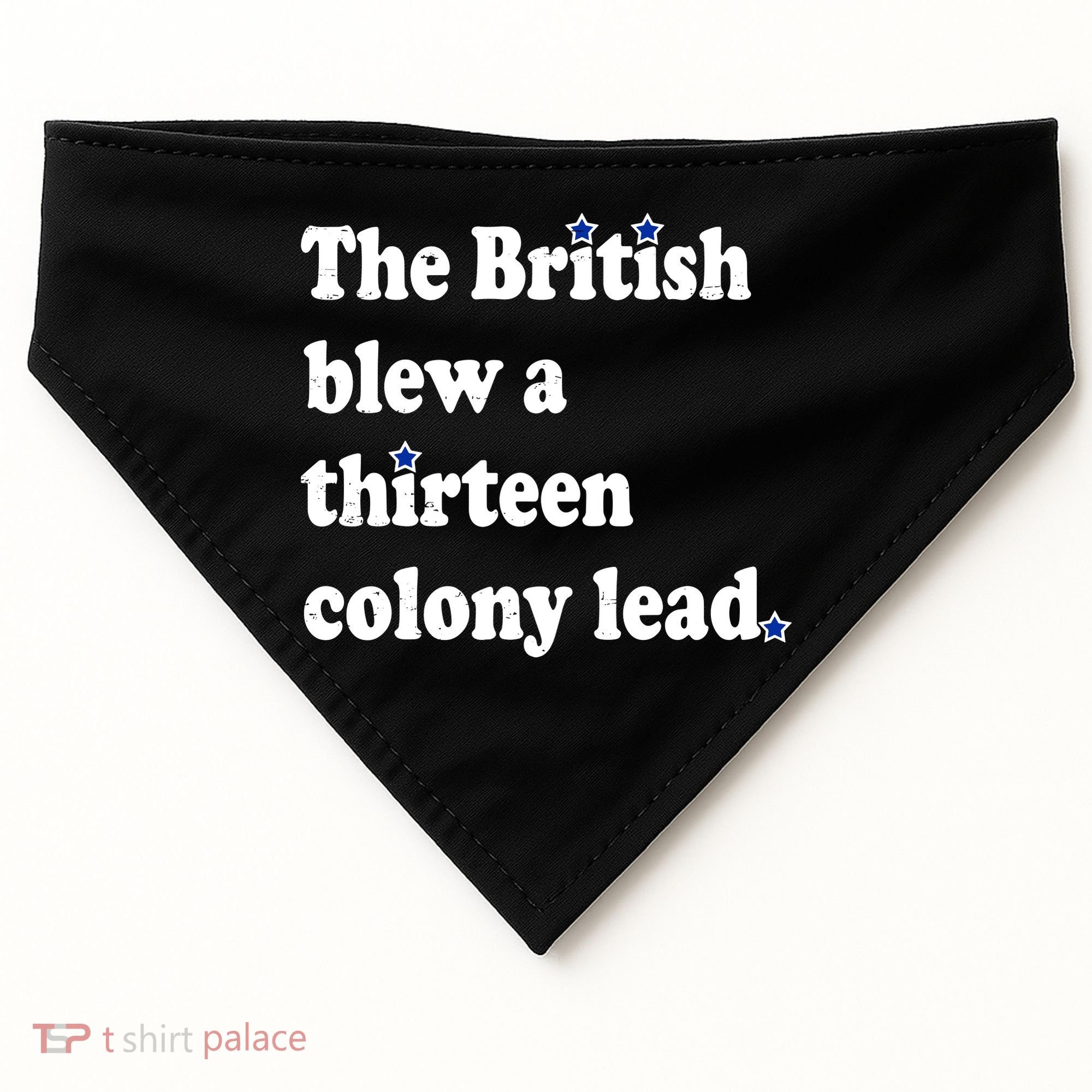 The British Blew A Thirteen Colony Lead USA-Made Doggie Bandana