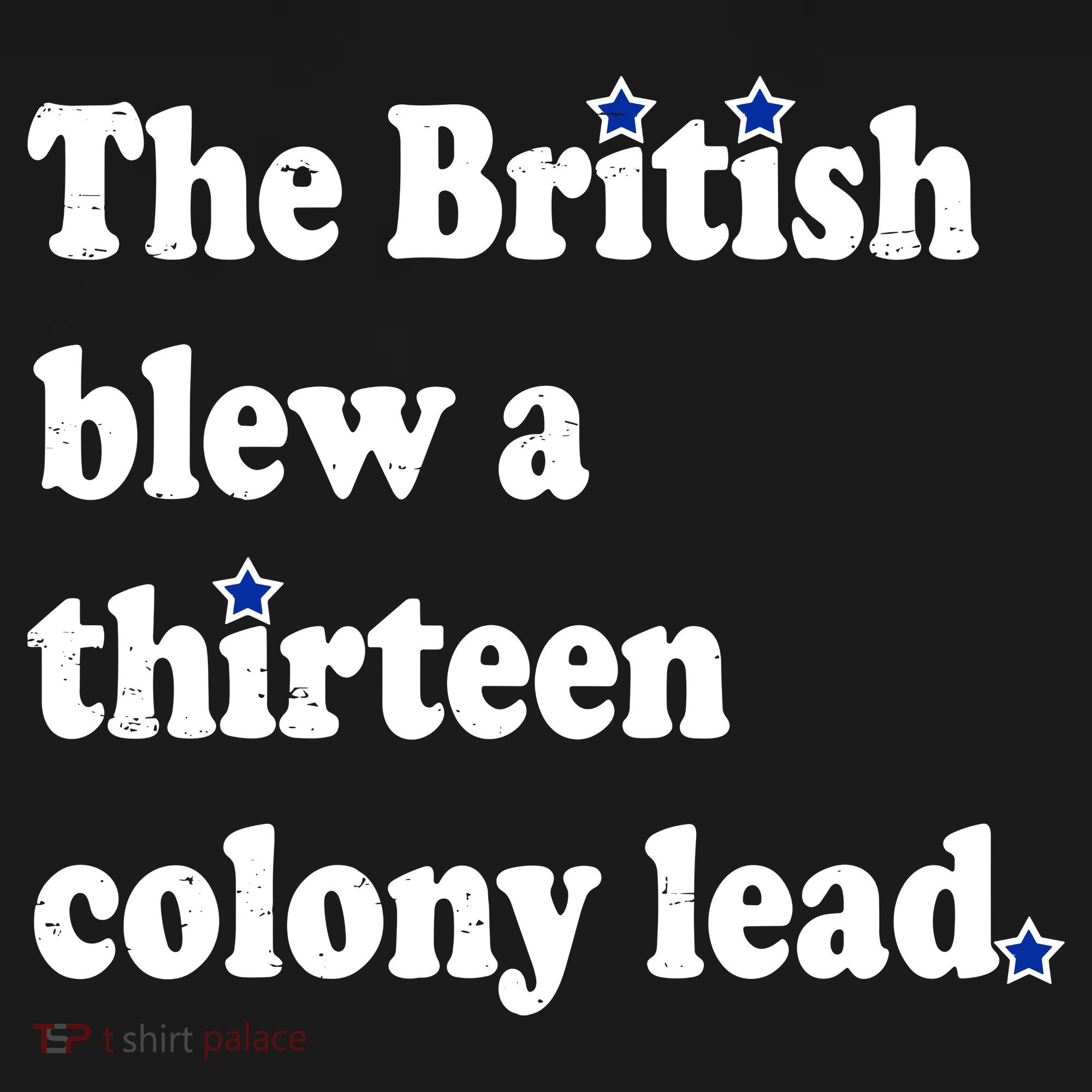 The British Blew A Thirteen Colony Lead Apron