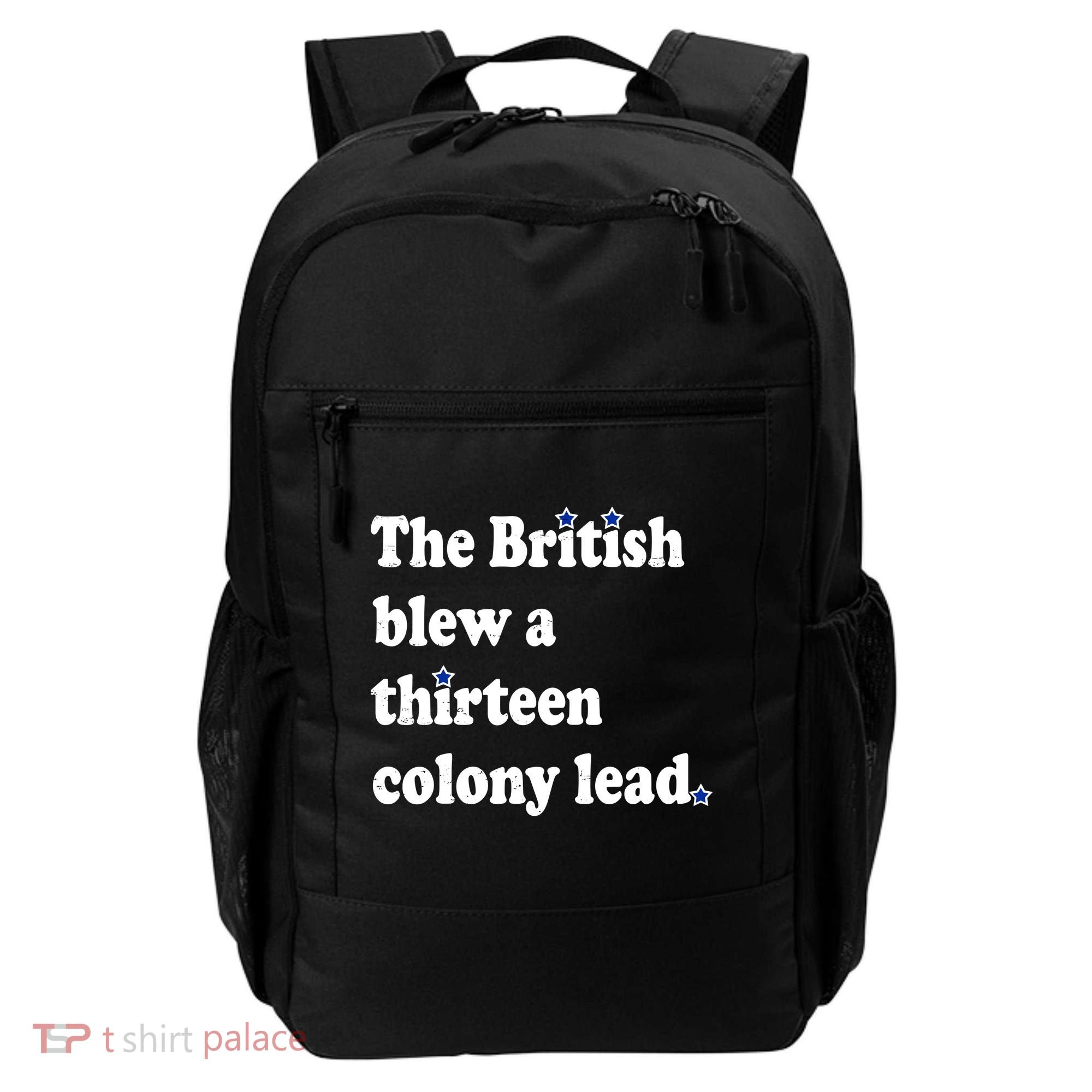 The British Blew A Thirteen Colony Lead Backpack