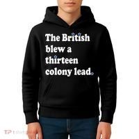 The British Blew A Thirteen Colony Lead Kids Hoodie thumb 4