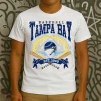 Tampa Bay Baseball Vintage Baseball Lover T-Shirt thumb 3