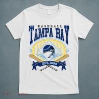 Tampa Bay Baseball Vintage Baseball Lover T-Shirt thumb 5