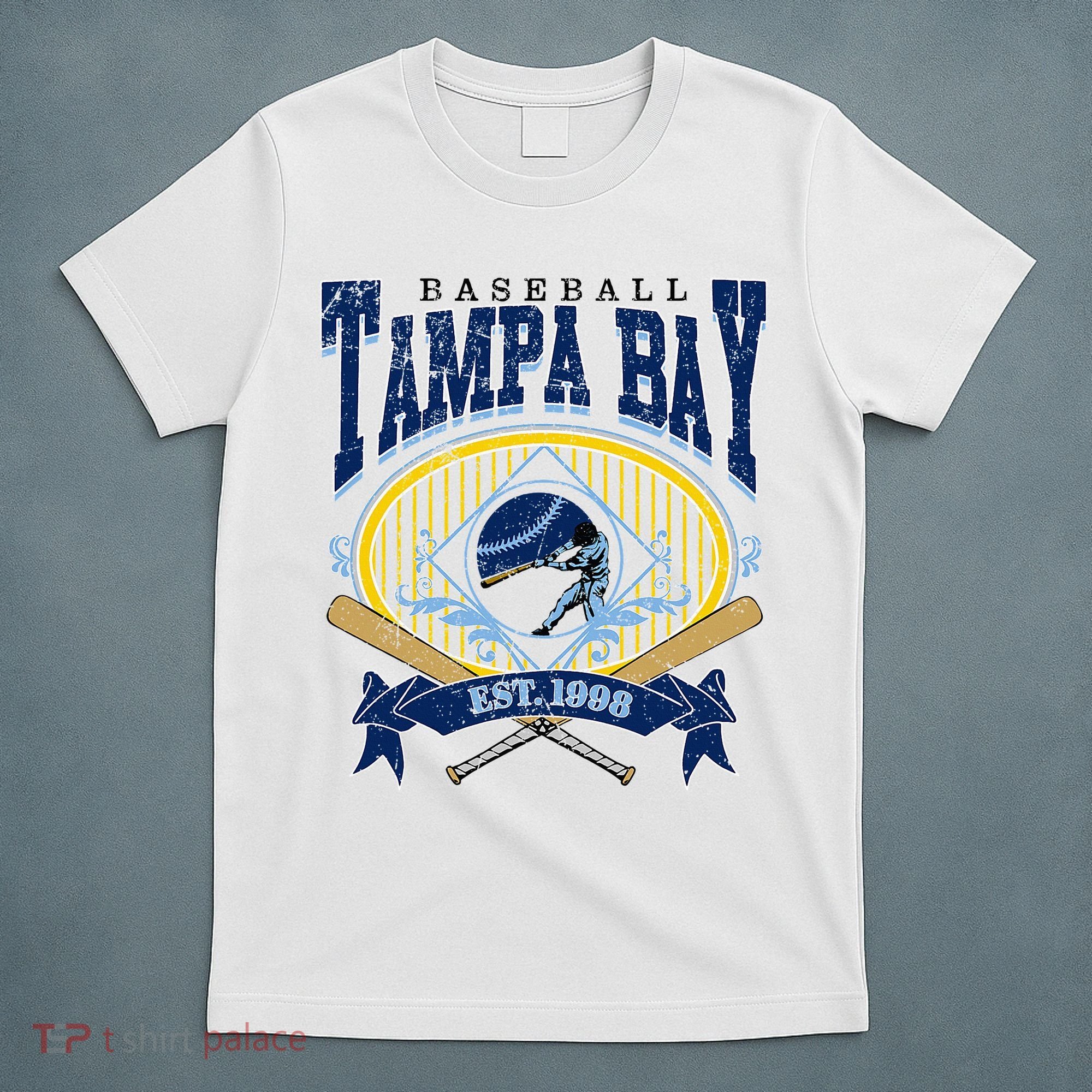 Tampa Bay Baseball Vintage Baseball Lover T-Shirt