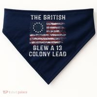 The British Blew A Thirteen Colony Lead USA-Made Doggie Bandana thumb 0
