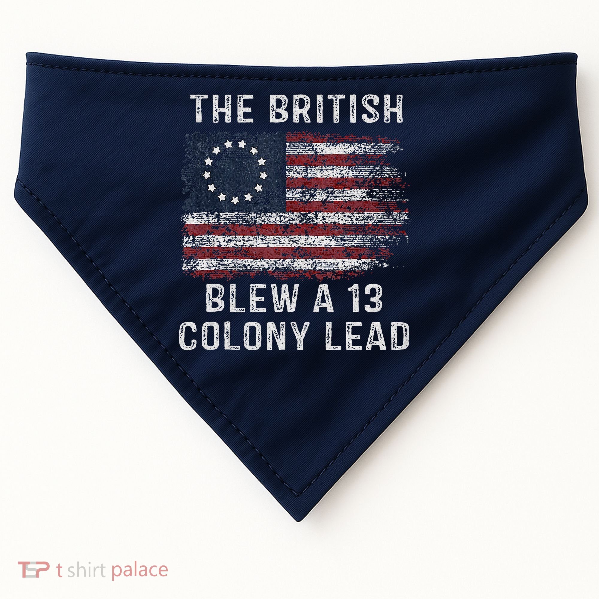 The British Blew A Thirteen Colony Lead USA-Made Doggie Bandana